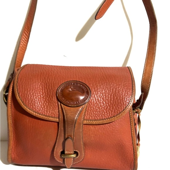 Dooney bourke vintage Classic Brown distressed Leather Crossbody Bag - Picture 5 of 12